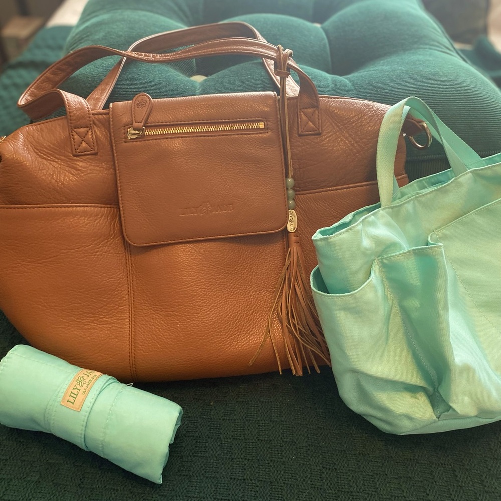 Lily Jade diaper bag with changing mat and insert